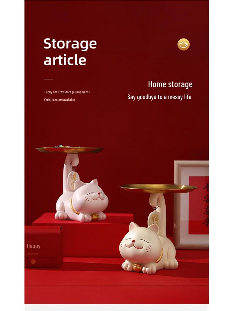 Cat-Shaped Candy Dish: Reception, Snack, and Fruit Tray for Living Rooms