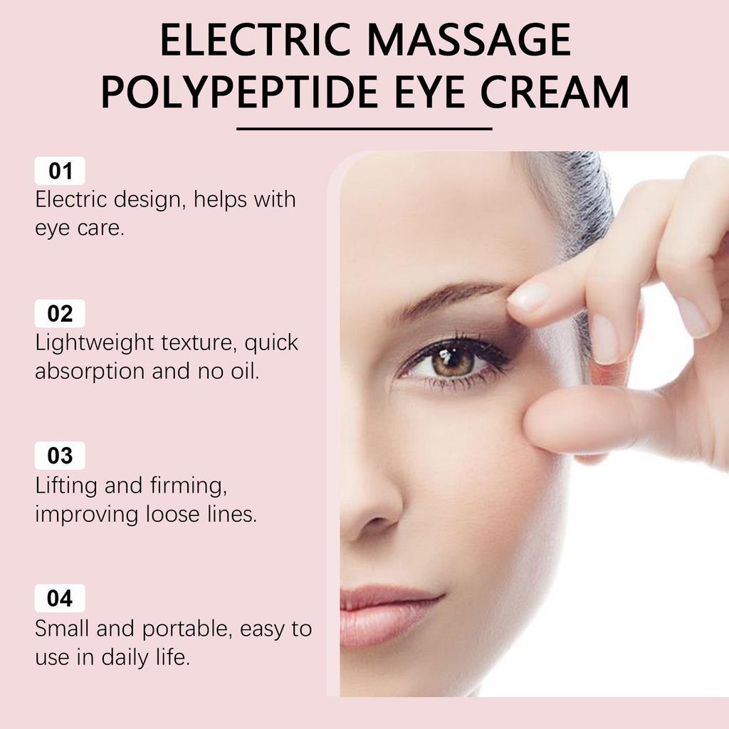 JAYSUING Electric Eye Cream: Moisturizing & Elasticity-Enhancing Massage Cream for Eye Area Repair and Skin Care Relief.