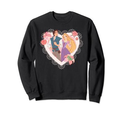 Disney Princess Rapunzel & Flynn Rider Valentine's Day Heart Sweatshirt