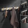 Marble Towel Hook Wall Mount Brushed Gold Towel Hanger, Robe Hooks Bathroom Clothes Hooks,Bathroom Hardware,kitchen Hook