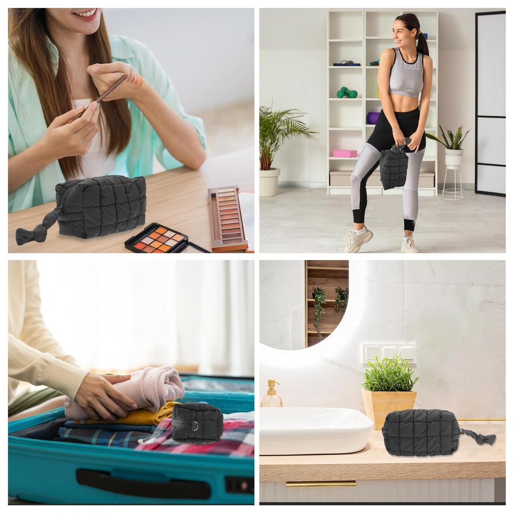 GLIDESMOOTH Makeup Gadget Travel Beauty Stylish Cosmetic Makeup Travel Convenient for Women and Black Pouch, Pouch, Pouch, Box, Popular, Carry,