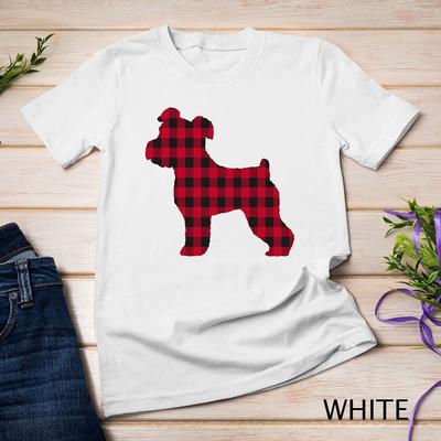 Red Plaid Miniature Schnauzer Dog Lover Christmas Pajama Unisex T-shirt