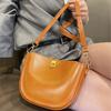 Saddle Bag Women's High-quality 2025 New Style Hot Leather Cross-body Light Luxury Texture Niche Shoulder