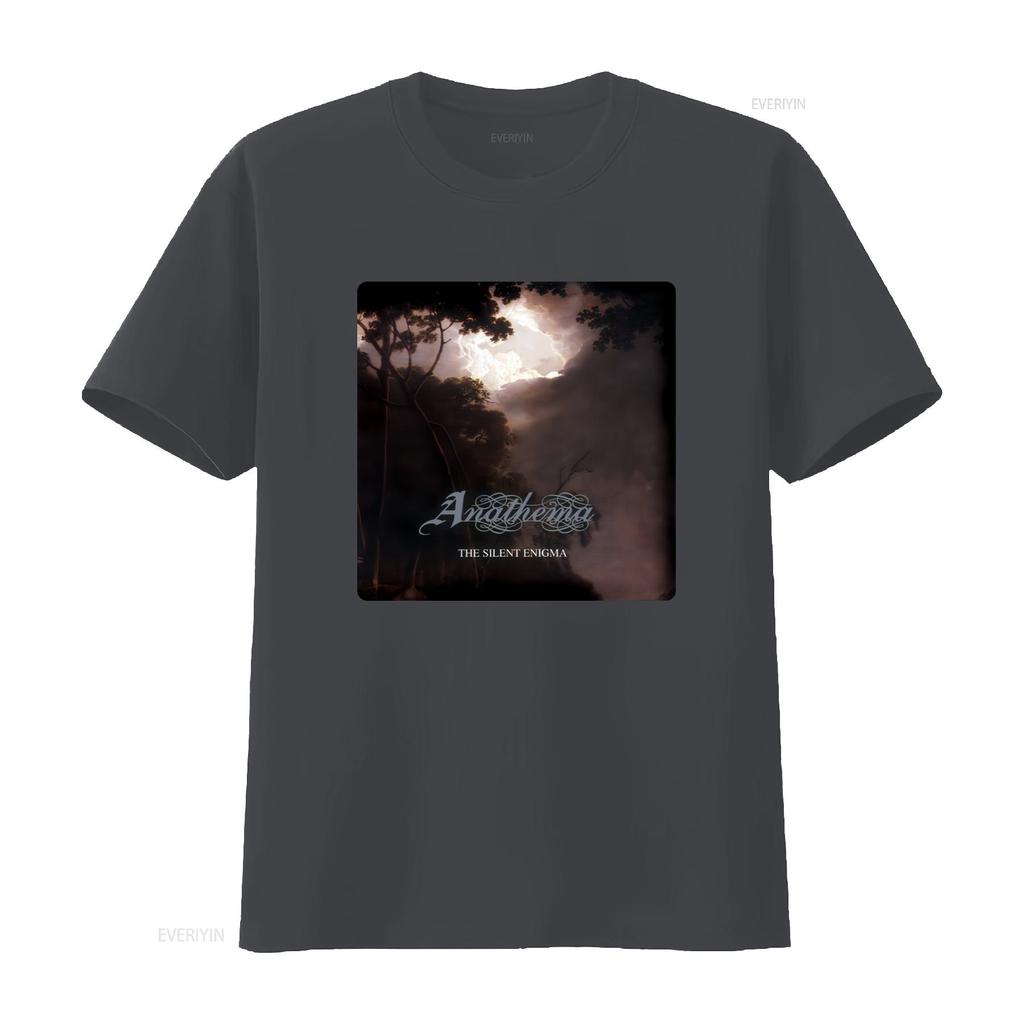 Neues DTG T-Shirt ANATHEMA das stille Rätsel Mystische Waldszene Design vintage Gewaschen Herren Streetwear Stilvoll Atmungsaktiv