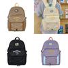Good Morning Letter Print Student Backpack Large Capacity Nylon Breathable School Bag For Middle School Students