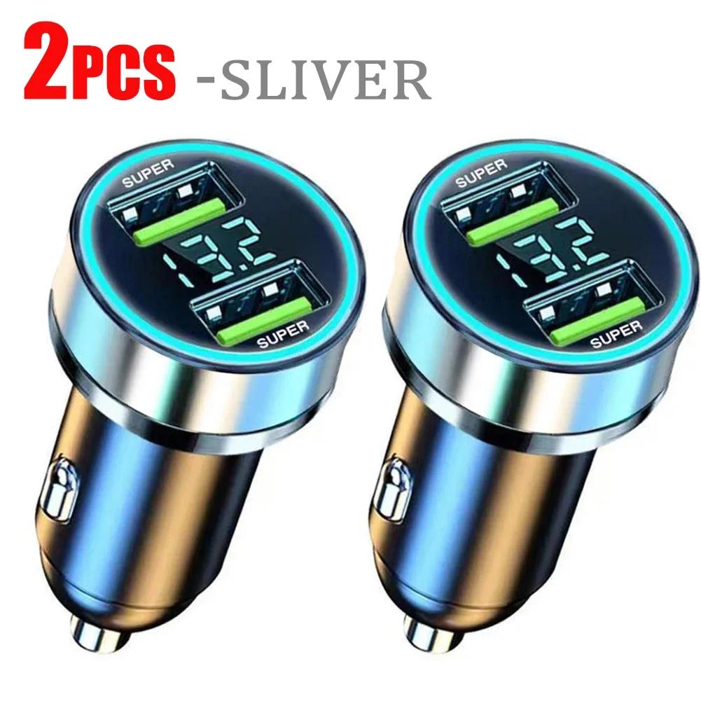 240W Samochodowa Super Szybka Ładowarka Podwójne Porty USB dla IPhone Samsung Telefon Szybka Ładowarka Adapter Ładowarki Samochodowe