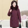 2024 Winter Down Jacket Women Plus Size Fur Collar Fashionable Warm Thickened Mother Trend