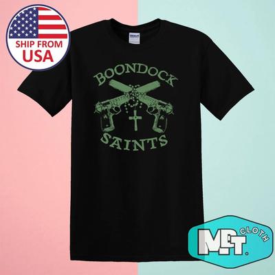 Boondock Saints Guns and Rosary Men's Black Size S-5XL