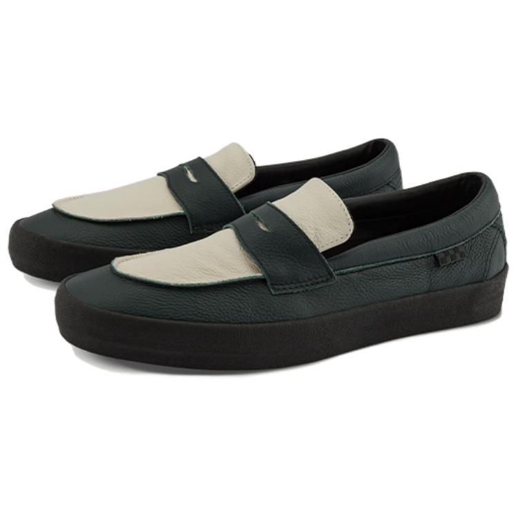 Vans Mocasín Cómodo Punta Redonda Plano Slip-On Zapatos Náuticos Zapatos Unisex Verde VN0A5DXU1C