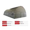 JINGRUIDA Outdoor Portable Camouflage Inflatable Command Tent