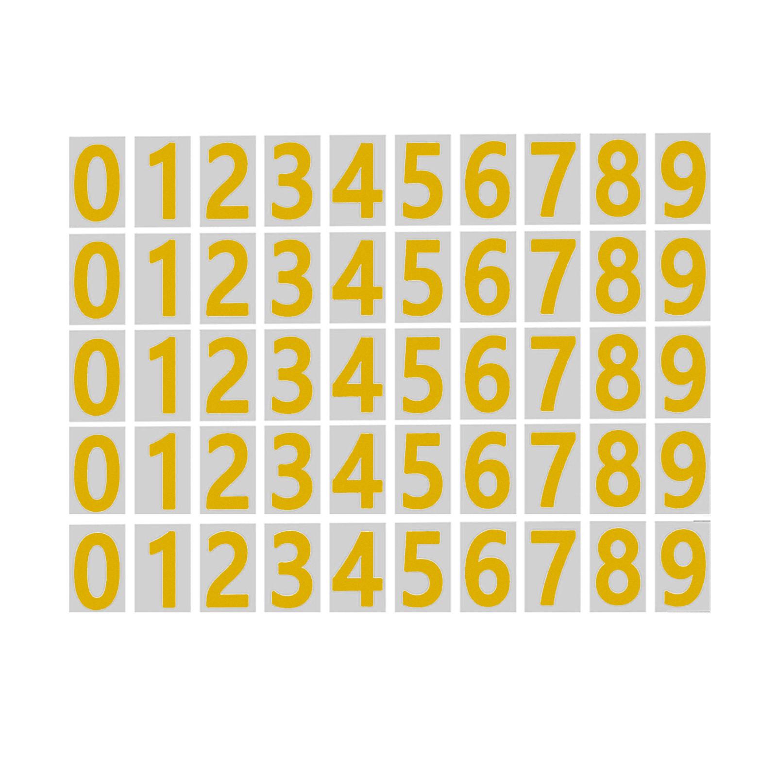 

Наклейки с номерами почтовых ящиков, 5 комплектов, 0-9, светоотражающие наклейки с номерами, самоклеящиеся виниловые адресные номера, 2/3/4 дюйма S золотой