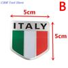 3D Aluminum Italy car Sticker  For chevrolet skoda honda Auto Badge Decal Italy Flag Car-styling accessories Emblem stickers