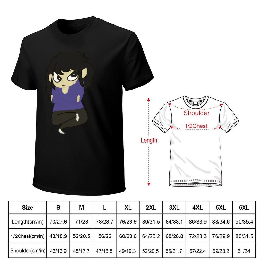 Grumpy Cute Chibi Girl TShirt shirts graphic tees oversized graphic tee plus size clothes funny t shirts men