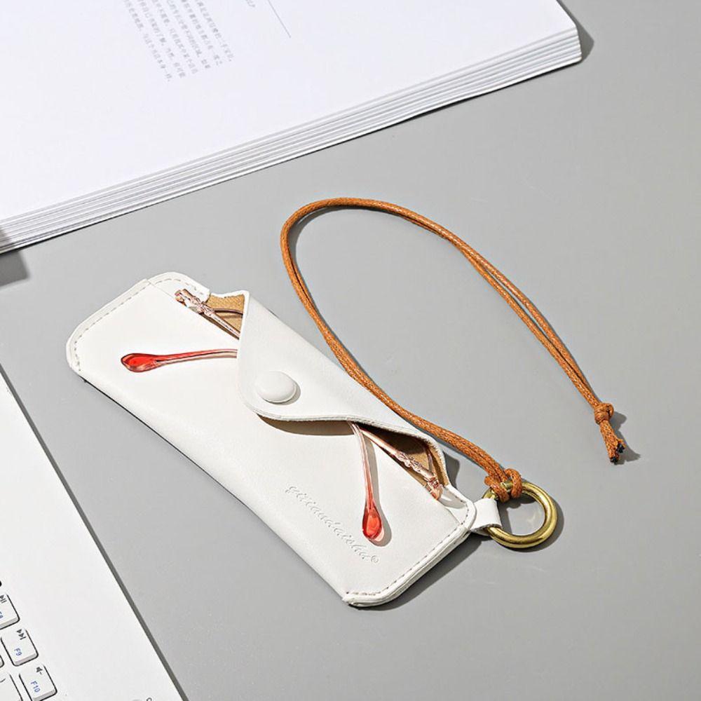 PU Leather Glasses Bag Hanging Neck Sunglasses Bag Creative Sunglasses Case Men