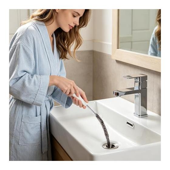Drain Pipe Pipe Drain Cleaning Cleaning Cleaning Brush Washing Dirt Maintenance Item, Flexible Bendable Portable Portable Cleaner Tool Goods Bendable