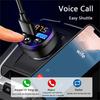 3.1A PD Car Charger QC 3.0 Fast Charge Square Car Cigarette Lighter Plug Car MP3 Player Charger Flash with Digital Display