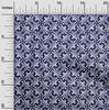 oneOone Georgette Viscose Dark Blue Fabric Block Quilting Supplies Print Sewing Fabric By The Yard 42 Inch