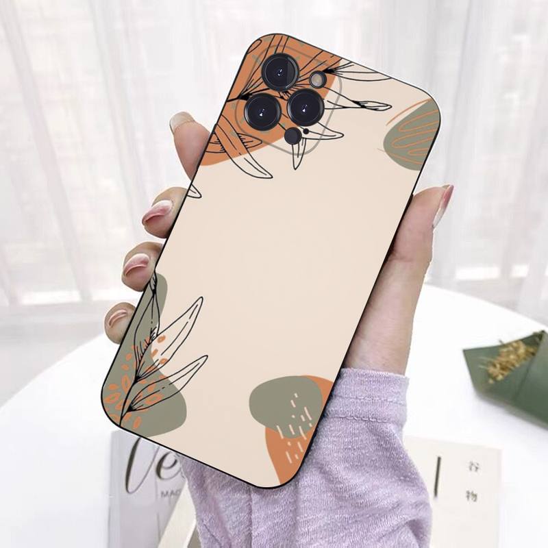 Watercolor Paint Flower Leaf Phone Case Silicone Soft For Iphone 14 13 12 11 Pro Mini XS MAX 8 7 6 Plus X 2020 XR Shell
