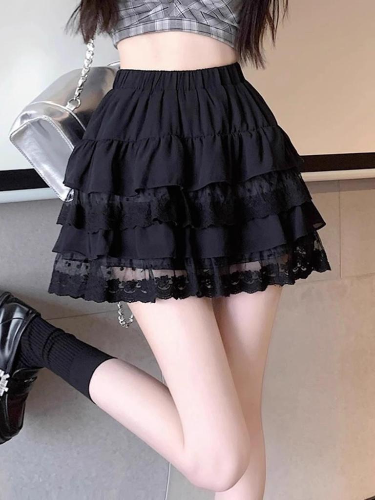 Ballet-Inspired White Princess Dress: Sweet High-Waist A-line Short Skirt for Summer