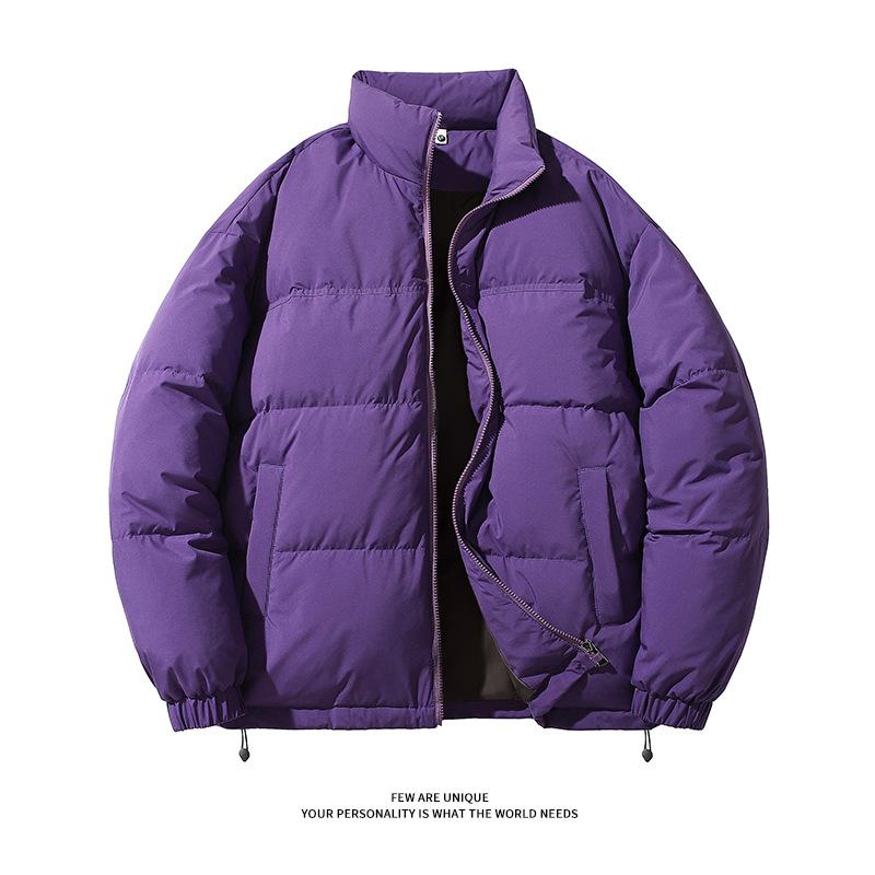 Winter New Warm Thickened Down Jacket Men's Bread Jacket Trendy Brand Short Stand-up Collar Handsome White Duck Down Jacket