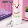 LED Glowing Screaming Goat Keychain Mechanical Click Fidget Button Toy  Keyboard Lovers