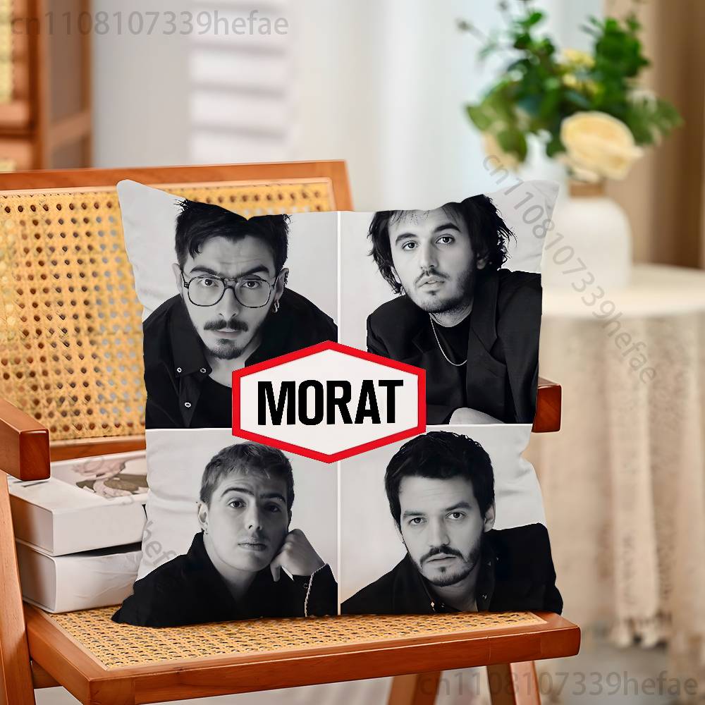 MMorat Band Pillow Case Plush Pillow Cases Home Decoration Pillow Cover for Sofa Bed Chair Living Room