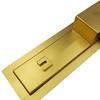 Stainless Steel Linear Floor Shower Drain, Gold, 60 Cm
