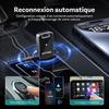 OTTOCAST Adaptateur Carplay Sans Fil 2-en-1 Mini Edge, Compatible iOS 10+ &amp; Android 11+, Connexion Fluide pour Voitures…