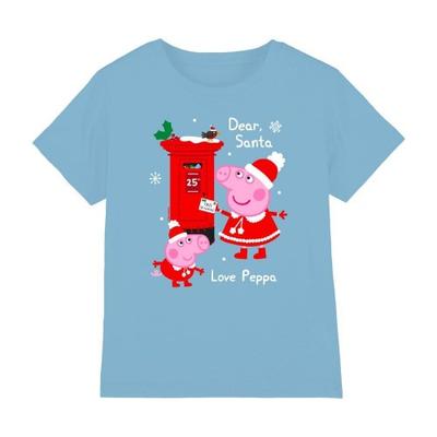 Childrens/Kids Letter To Santa Peppa And George T-Shirt