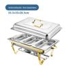 Heavy-Duty Stainless Steel Buffet Stove with Alcohol Heating and Insulating Cloth