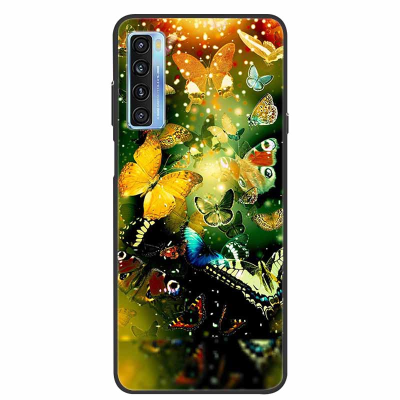 For TCL 20L Case Cute Painted Soft Silicone Back Cover for TCL 20L+ Plus T775H Phone Cases TPU Bumper For TCL 20S 20 L T774H