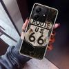 America Route 66 Phone Case For Xiaomi Redmi Note 15 14 14S 13 12S 12 Pro Plus 11S 11 10S 10 4G Cover 11E 11T 5G Print Fundas Re