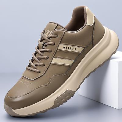 Mode Hommes Lacets Baskets Confortables Cuir Mode Chaussures Décontractées Hommes Tout-aller Chaussures Vulcanisées Hommes Marque de Luxe Chaussures de Skate Hommes