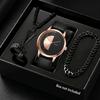 2025 Autumn New Men's Watch, Light Luxury, Niche, High-End, Simple and Fashionable Quartz Wristwatch with Black Large Dial