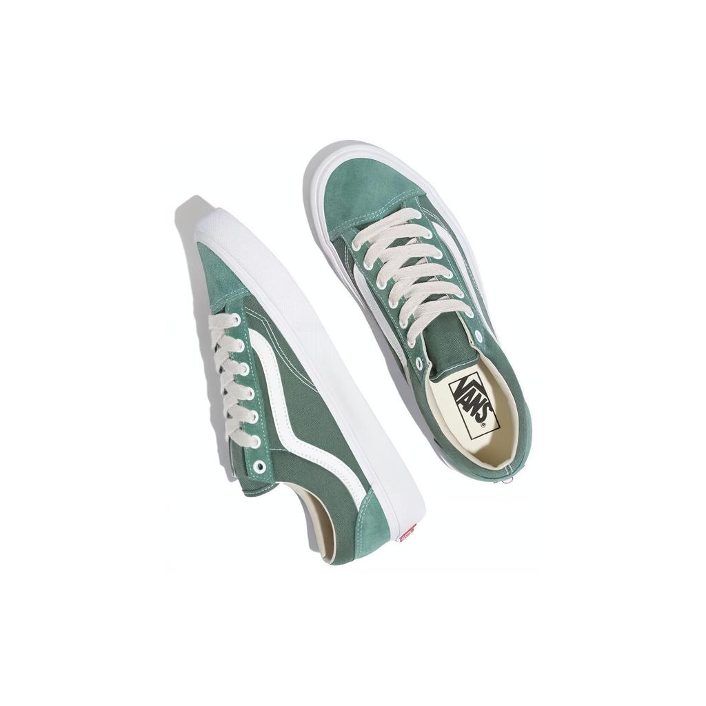 Vans Stijl 36 Pluizig Kant Casual Lage Top Skate Schoenen Unisex Sneakers Groen VN0A54F6YQW