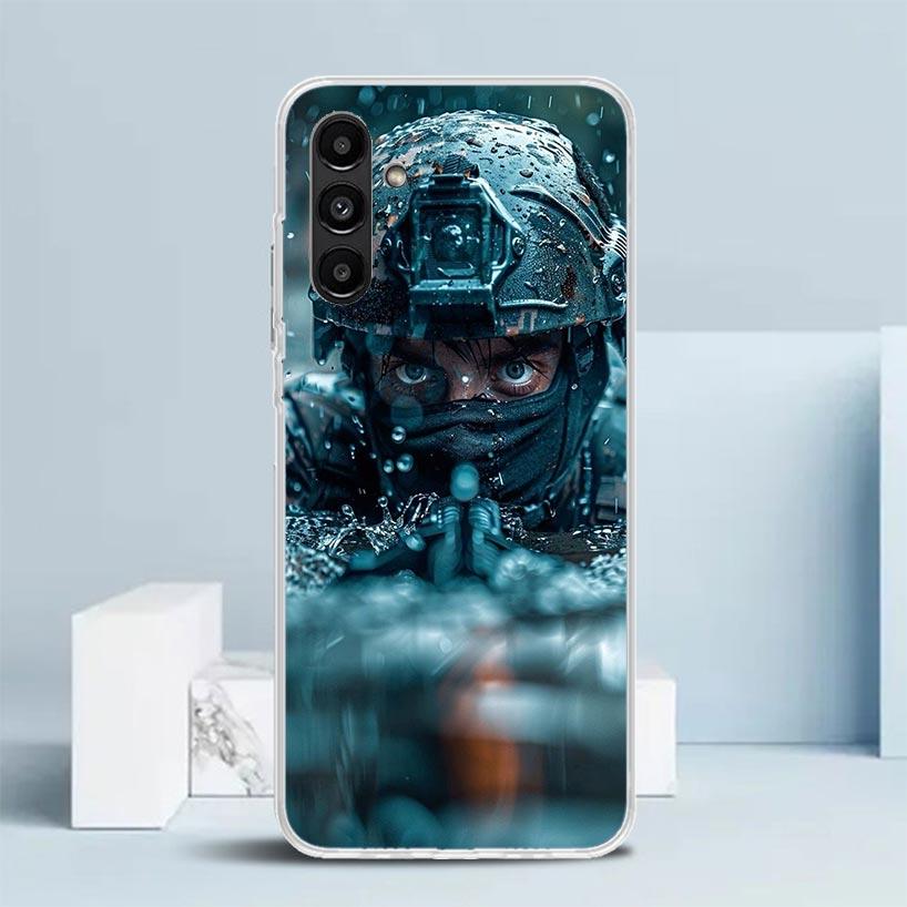 Military Army Special Forces Cover for Samsung Galaxy A17 A37 A57 A16 A26 A36 A56 A15 A14 A55 Phone Case A13 A53 A25 A35 A24 A34