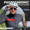 KAPVOE Photochromic Sunglasses Cycling Glasses for Men Women Cycle Eyewear Goggle Sports Speed Road MTB Mountain Bike Bicycle