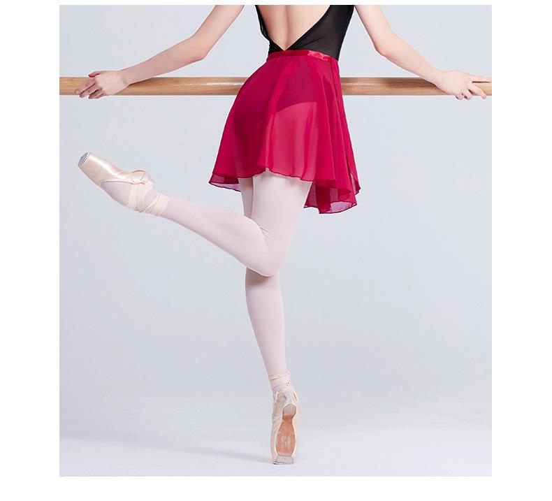 Chiffon-Netzstoff Ballett-Tanzrock für Erwachsene - Mittellang, Großer Schwung, Zum Binden, Einteilig