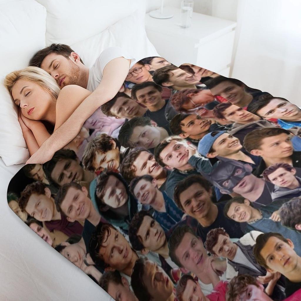 Tom Holland College Decke Warme Flanelldecke für Sofa Sessel Schlafzimmer