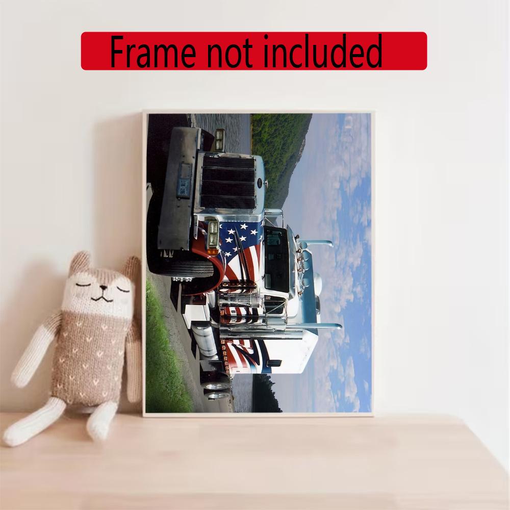 Kenworth 5D Diamond Painting Round Diamond Rhinestones Mosaic Diamond Embroidery Wall Paintings Rhinestones Gift Frameless