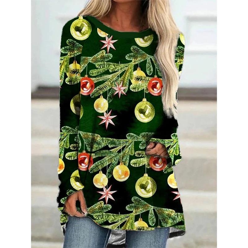 

Женская футболка большого размера с рисунком на Хэллоуин - Повседневный топ с круглым вырезом с дизайном ведьминой метлы и черного кота, костюм на Хэллоуин L