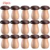 Toothpick Holder Dispenser Creative Walnut Wood Cute Mushroom Head Toothpick Dispenser Holder For Home Kitchen Restaurant