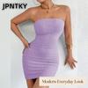 JPNTKY Abiti Casual Estivi Primaverili da Donna alla Moda con Stampa a Tinta Unita Senza Maniche