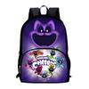 Schulrucksack für Kinder, Klassen 1-2, mit lächelndem Tier-Cartoon-Design, leicht, atmungsaktiv, Oxford-Stoff