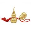 Antique Copper Gourd Hanging Decors Metal Ornament Lucky Tassels Charm Perfect for Living Room Office Car Interior