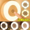 LED Night Light USB Rechargeable Night Lamp 3 Color Dimmable Wall Lamp Wireless Bedroom Kitchen Cabinet Wardrobe Staircase Lamp