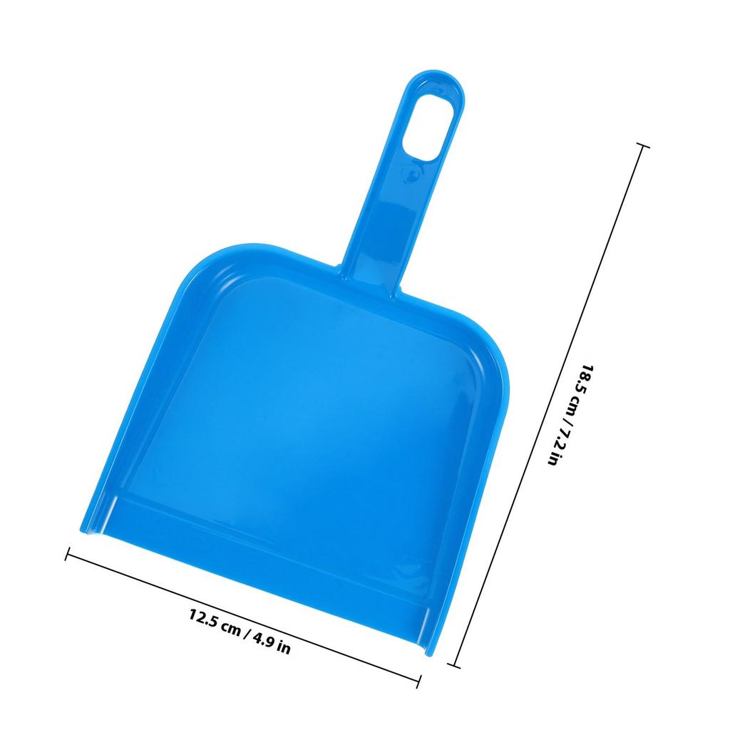 Mini Hand Broom and Dustpan Set Blue Compact Small Cleaning Tool for Desktop Keyboards Pet Cages Efficient Sweeping Broom