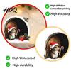 Seasonal Wall Decoration for Home Christmas Mouse Sticker PVC Waterproof Hole Decal Peel Winter Art And Stick Decor Holiday Party Festive