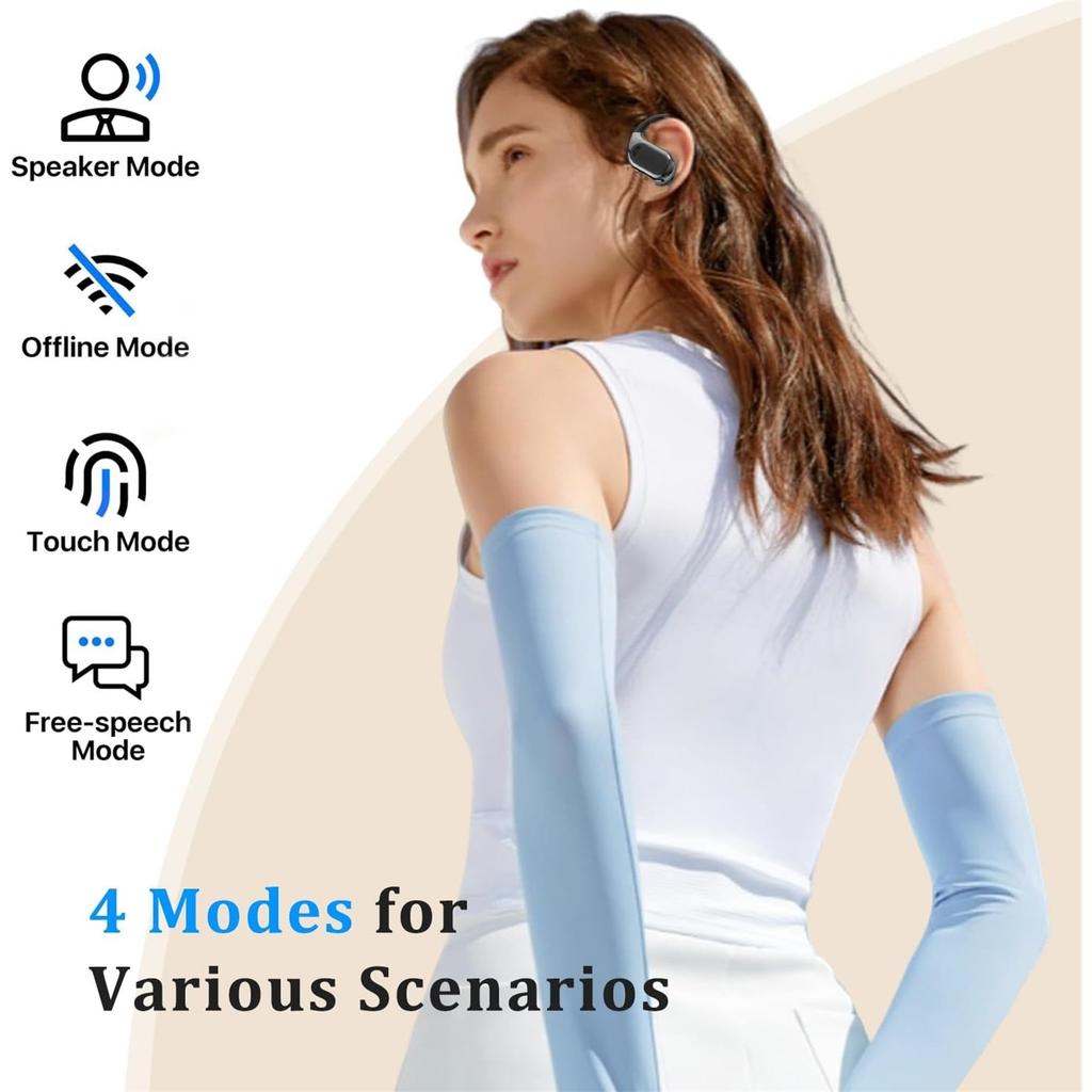 Real Time Translation Earbuds 144 Languages Ai Headphones Wireless Bluetooth 5.4 Translator Earphones for iOS & Android