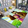 Russian animation Masha and the Bear Fairy Tale Cartoon Carpet Soft Home Living Room Bedroom Door Mat Outdoor Picnic Ground Mat rug T6